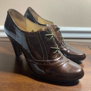ANNE KLEIN Vintage Brown Heels Shoes Size 8.5
